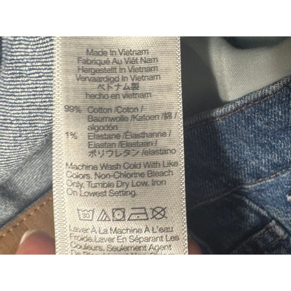 Madewell The Perfect Vintage Wide-Leg Jeans Womens 31 Blue Stretch Denim Relaxed - Picture 14 of 16